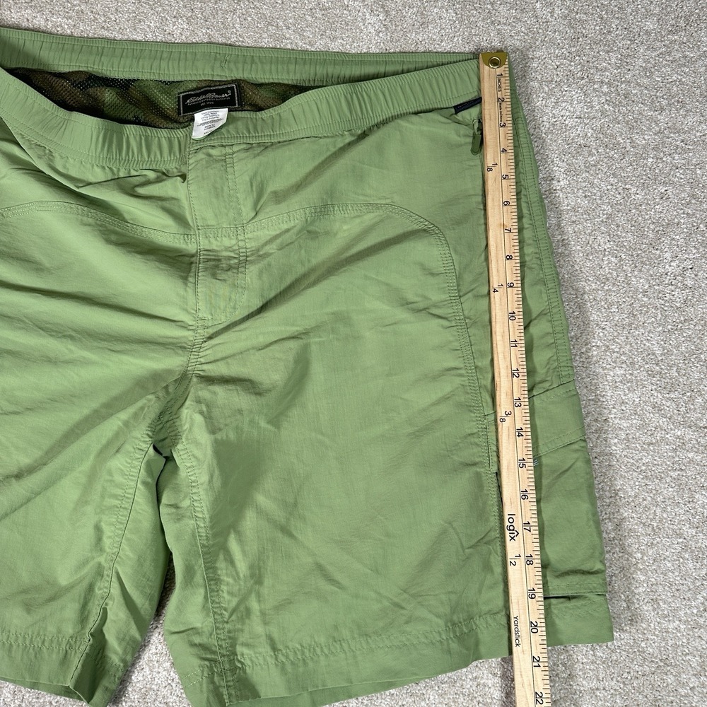 Eddie Bauer Swim‎ Trunks Mens XXL Mesh Lined 2XL Green Nylon Pockets Quick Dry - Picture 7 of 9